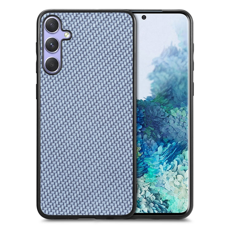 Carbon Fiber Texture Leather Back Cover Phone Case, For Samsung Galaxy S25 Edge 5G, For Samsung Galaxy A56 5G, For Samsung Galaxy A36, For Samsung Galaxy S25 5G, For Samsung Galaxy S25+ 5G, For Samsung Galaxy S25 Ultra 5G, For Samsung Galaxy A54 5G����...