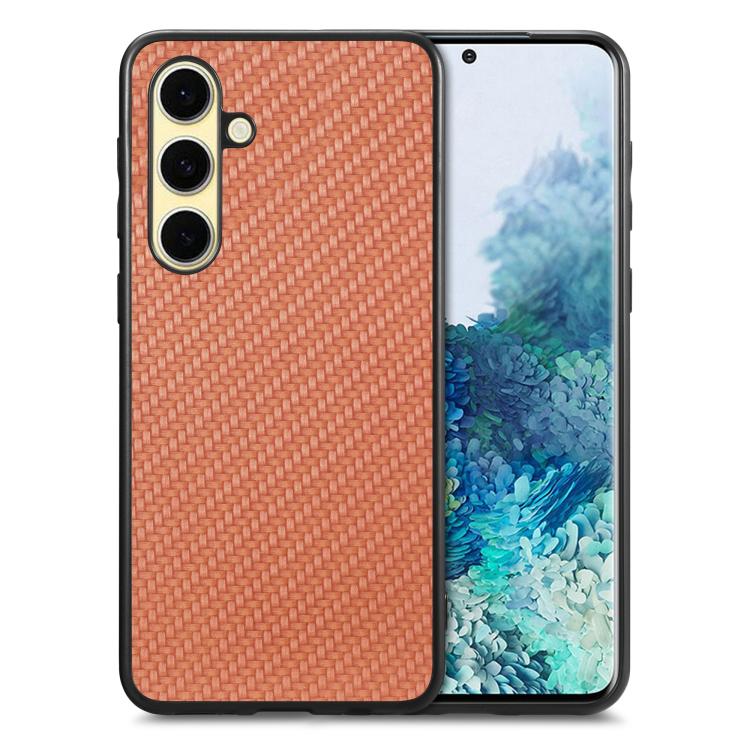 Carbon Fiber Texture Leather Back Cover Phone Case, For Samsung Galaxy S25 Edge 5G, For Samsung Galaxy A56 5G, For Samsung Galaxy A36, For Samsung Galaxy S25 5G, For Samsung Galaxy S25+ 5G, For Samsung Galaxy S25 Ultra 5G, For Samsung Galaxy A54 5G����...