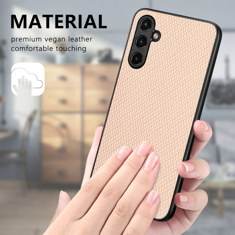 Carbon Fiber Texture Leather Back Cover Phone Case, For Samsung Galaxy S25 Edge 5G, For Samsung Galaxy A56 5G, For Samsung Galaxy A36, For Samsung Galaxy S25 5G, For Samsung Galaxy S25+ 5G, For Samsung Galaxy S25 Ultra 5G, For Samsung Galaxy A54 5G����...