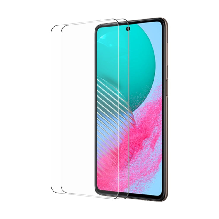 2pcs ENKAY 0.26mm 9H 2.5D High Aluminum-silicon Tempered Glass Film, For Samsung Galaxy M04, For Samsung Galaxy A25 5G, For Samsung Galaxy A35, For Samsung Galaxy A55, For Samsung Galaxy S23 FE, For Samsung Galaxy M54 /F54, For Samsung Galaxy A15 4G / 5G