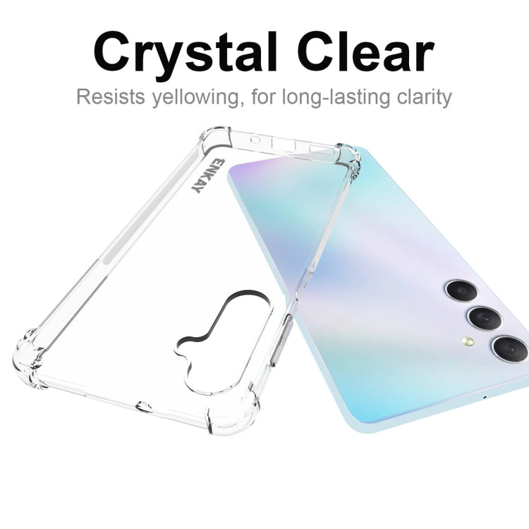 ENKAY Transparent TPU Shockproof Phone Case with Glass Film