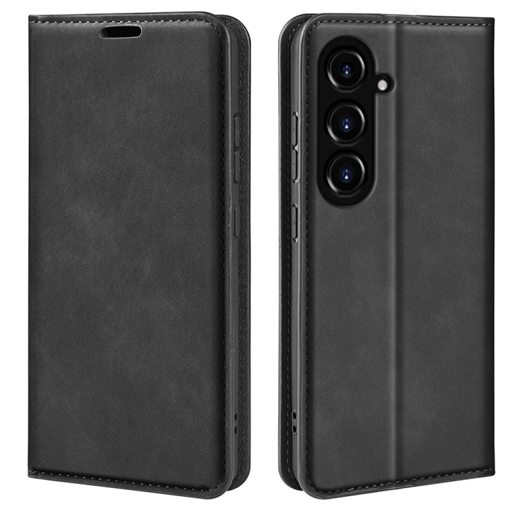 Retro-skin Magnetic Suction Leather Phone Case