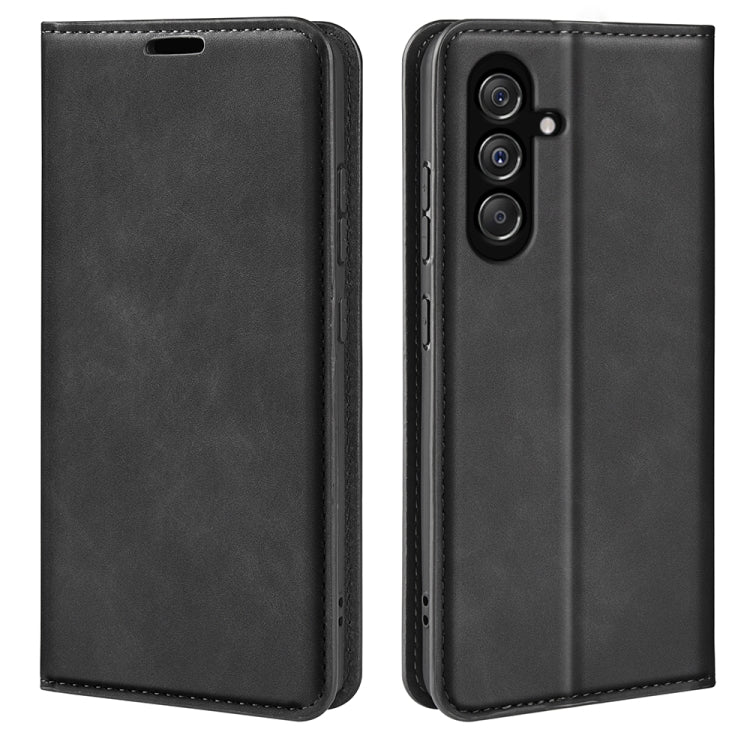 Retro-skin Magnetic Suction Leather Phone Case