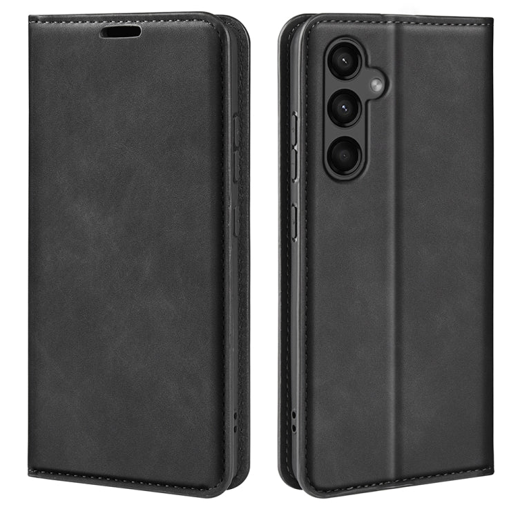 Retro-skin Magnetic Suction Leather Phone Case