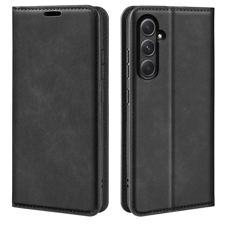 Retro-skin Magnetic Suction Leather Phone Case