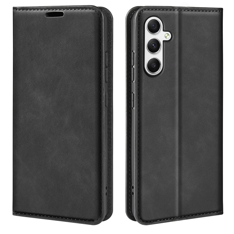 Retro-skin Magnetic Suction Leather Phone Case