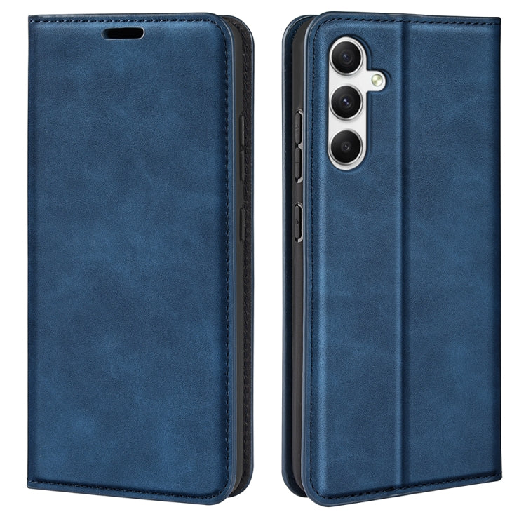Retro-skin Magnetic Suction Leather Phone Case