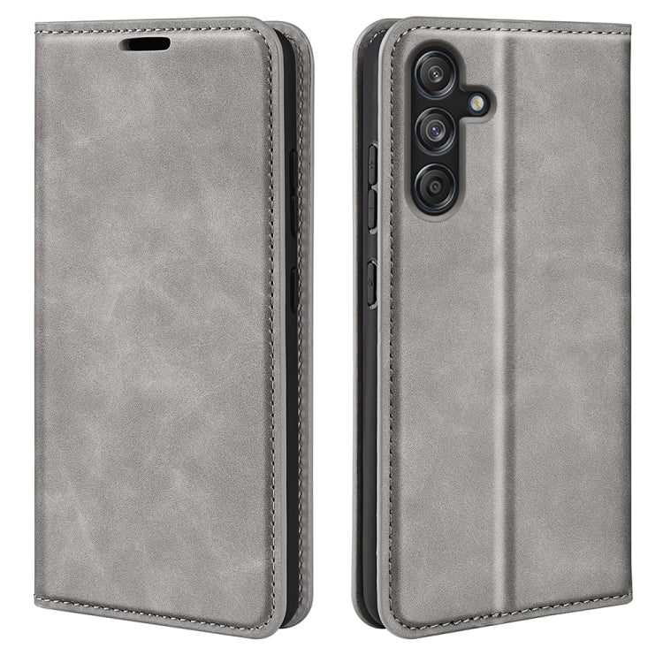 Retro-skin Magnetic Suction Leather Phone Case