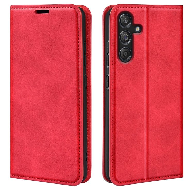 Retro-skin Magnetic Suction Leather Phone Case
