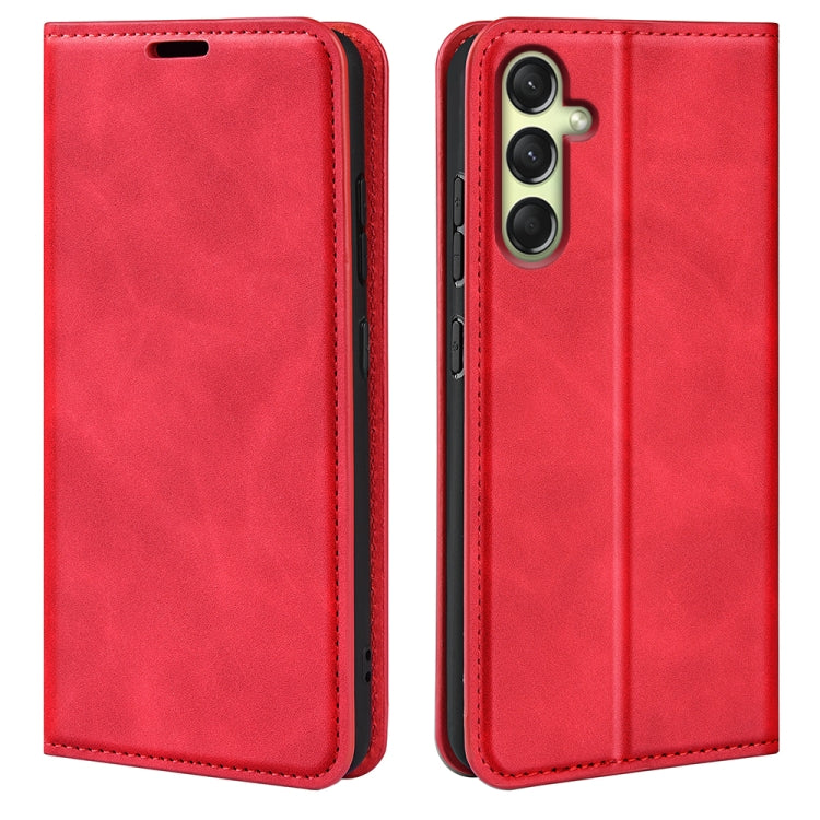 Retro-skin Magnetic Suction Leather Phone Case