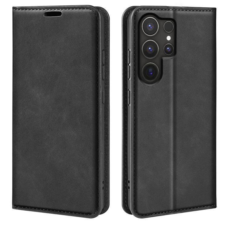 Retro-skin Magnetic Suction Leather Phone Case