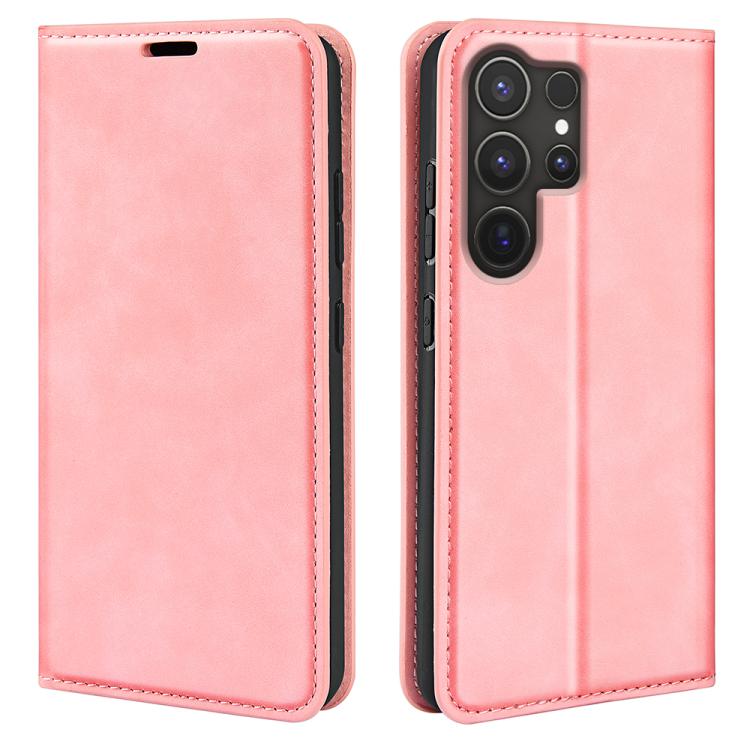 Retro-skin Magnetic Suction Leather Phone Case