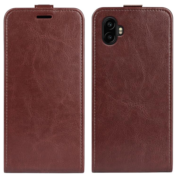 R64 Texture Single Vertical Flip Leather Phone Case