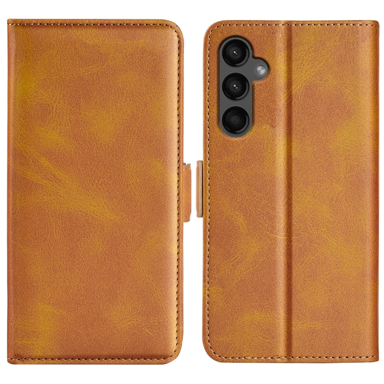 Dual-side Magnetic Buckle Horizontal Flip Leather Phone Case