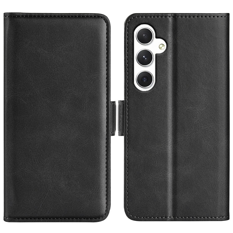 Dual-side Magnetic Buckle Horizontal Flip Leather Phone Case