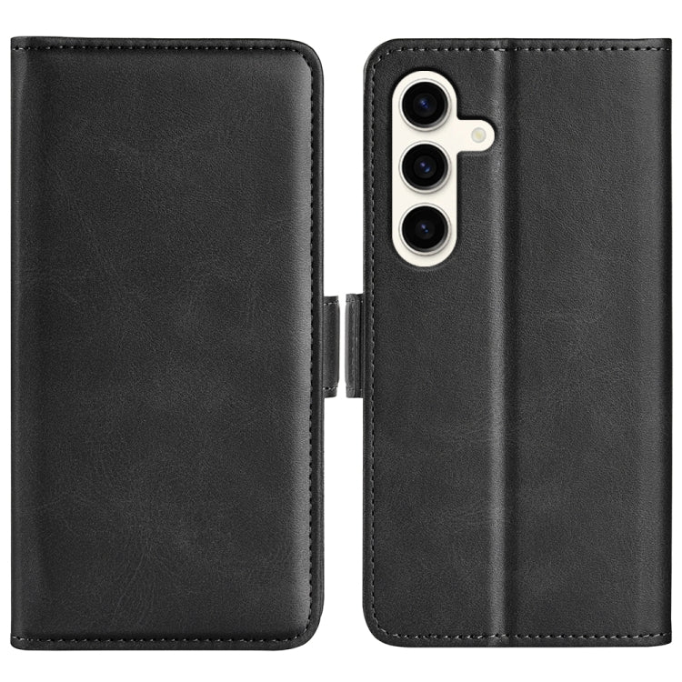 Dual-side Magnetic Buckle Horizontal Flip Leather Phone Case