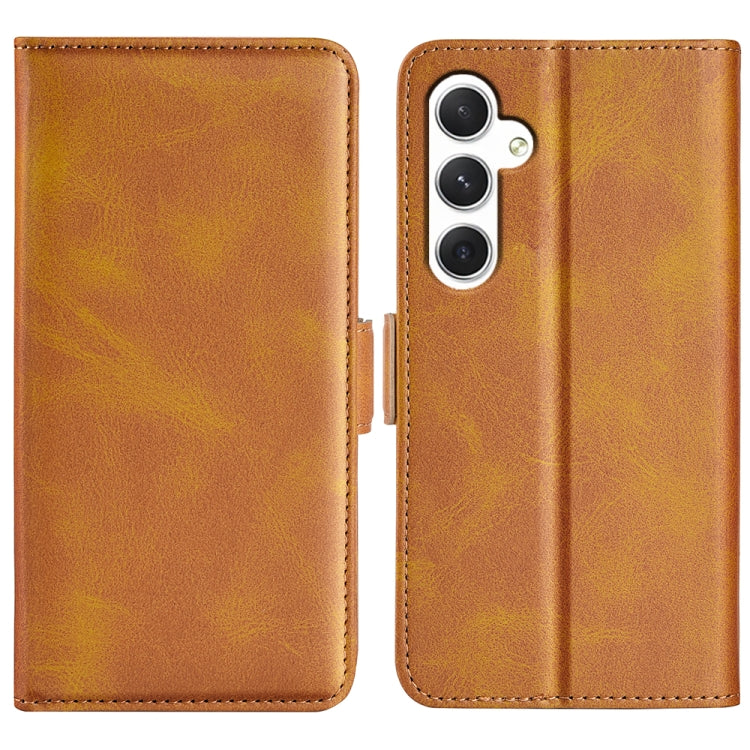 Dual-side Magnetic Buckle Horizontal Flip Leather Phone Case