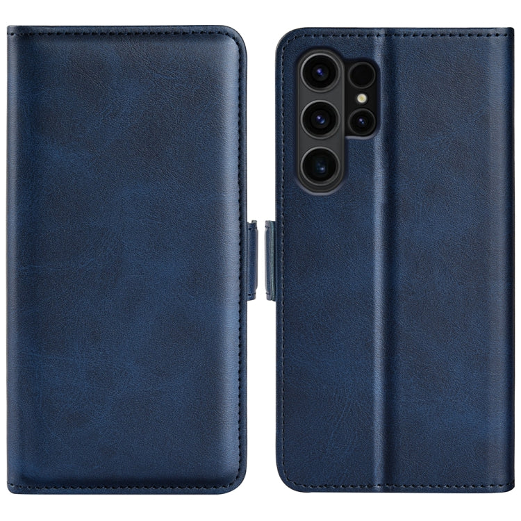 Dual-side Magnetic Buckle Horizontal Flip Leather Phone Case