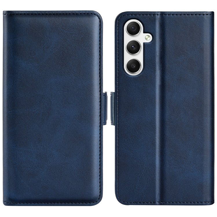 Dual-side Magnetic Buckle Horizontal Flip Leather Phone Case