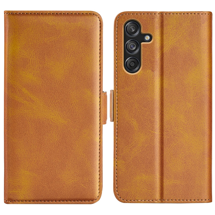 Dual-side Magnetic Buckle Horizontal Flip Leather Phone Case