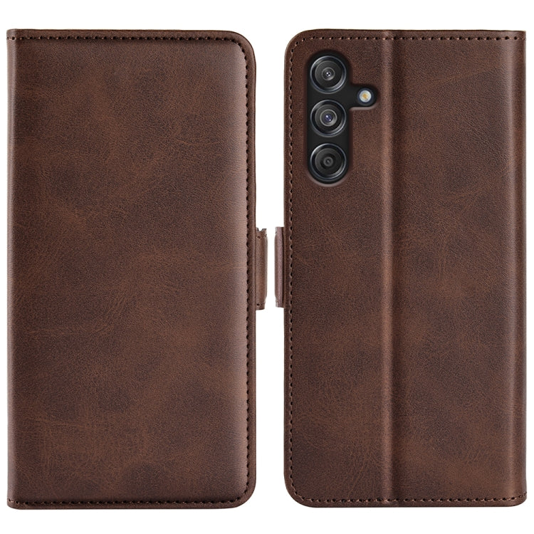 Dual-side Magnetic Buckle Horizontal Flip Leather Phone Case