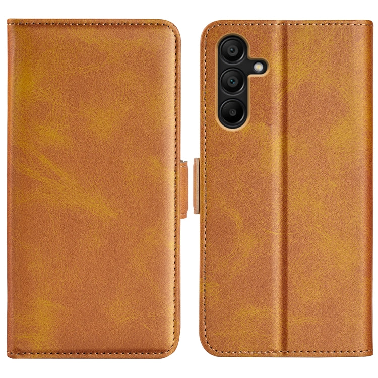 Dual-side Magnetic Buckle Horizontal Flip Leather Phone Case