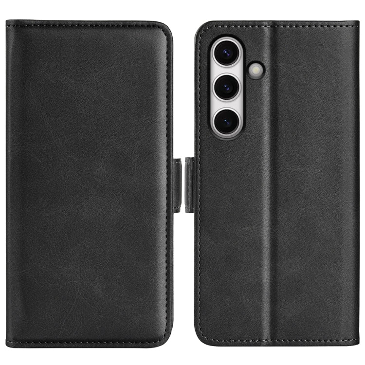 Dual-side Magnetic Buckle Horizontal Flip Leather Phone Case
