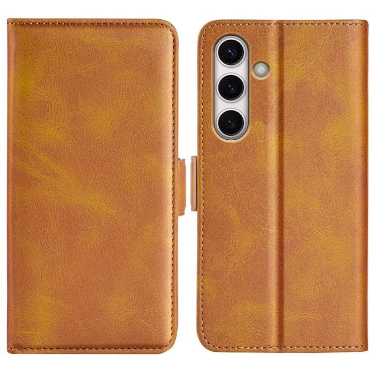 Dual-side Magnetic Buckle Horizontal Flip Leather Phone Case