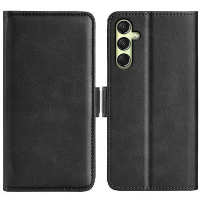 Dual-side Magnetic Buckle Horizontal Flip Leather Phone Case