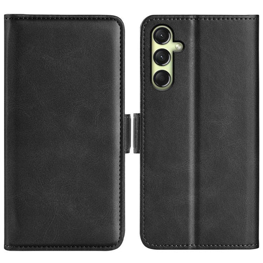 Dual-side Magnetic Buckle Horizontal Flip Leather Phone Case