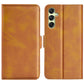 Dual-side Magnetic Buckle Horizontal Flip Leather Phone Case