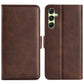Dual-side Magnetic Buckle Horizontal Flip Leather Phone Case