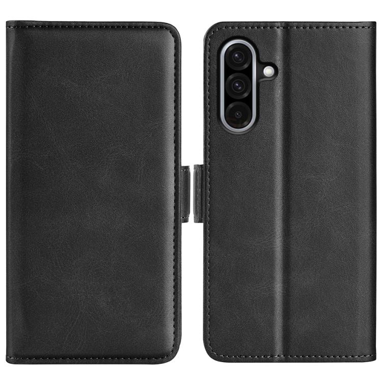 Dual-side Magnetic Buckle Horizontal Flip Leather Phone Case