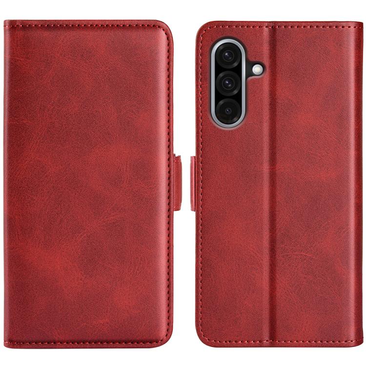 Dual-side Magnetic Buckle Horizontal Flip Leather Phone Case