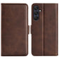 Dual-side Magnetic Buckle Horizontal Flip Leather Phone Case