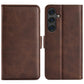 Dual-side Magnetic Buckle Horizontal Flip Leather Phone Case