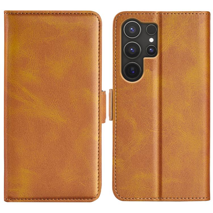 Dual-side Magnetic Buckle Horizontal Flip Leather Phone Case
