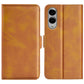 Dual-side Magnetic Buckle Horizontal Flip Leather Phone Case