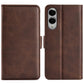 Dual-side Magnetic Buckle Horizontal Flip Leather Phone Case