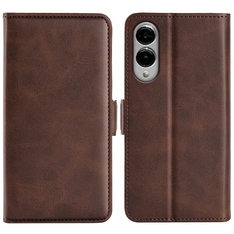 Dual-side Magnetic Buckle Horizontal Flip Leather Phone Case