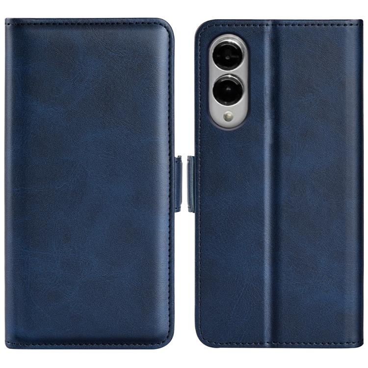 Dual-side Magnetic Buckle Horizontal Flip Leather Phone Case