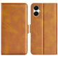 Dual-side Magnetic Buckle Horizontal Flip Leather Phone Case