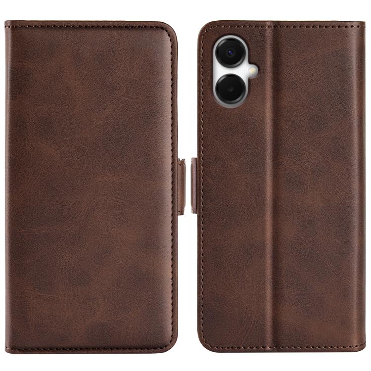 Dual-side Magnetic Buckle Horizontal Flip Leather Phone Case