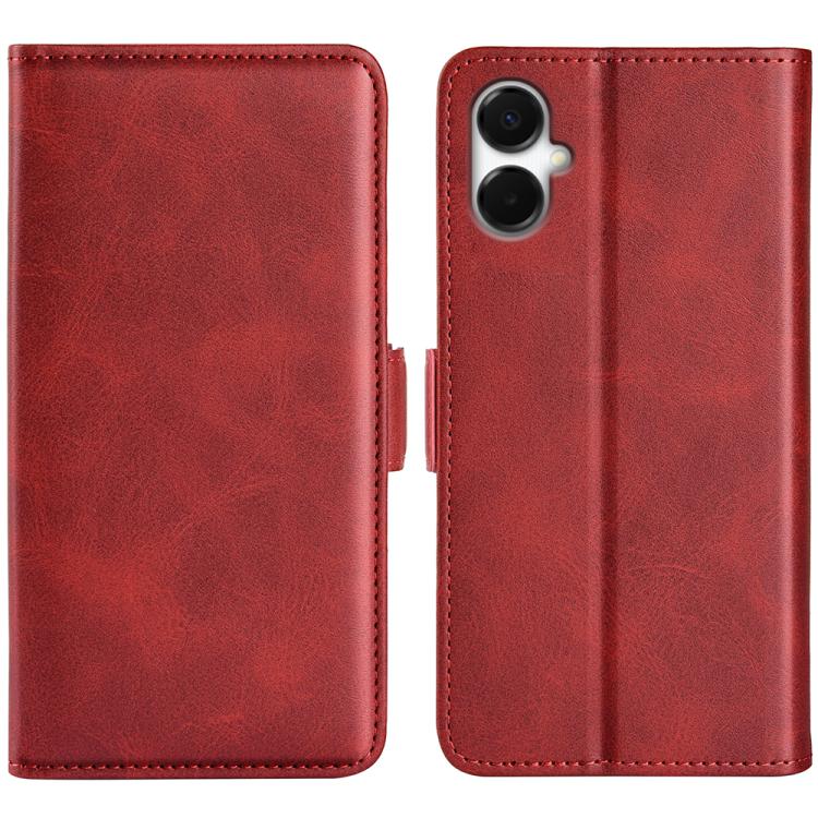 Dual-side Magnetic Buckle Horizontal Flip Leather Phone Case