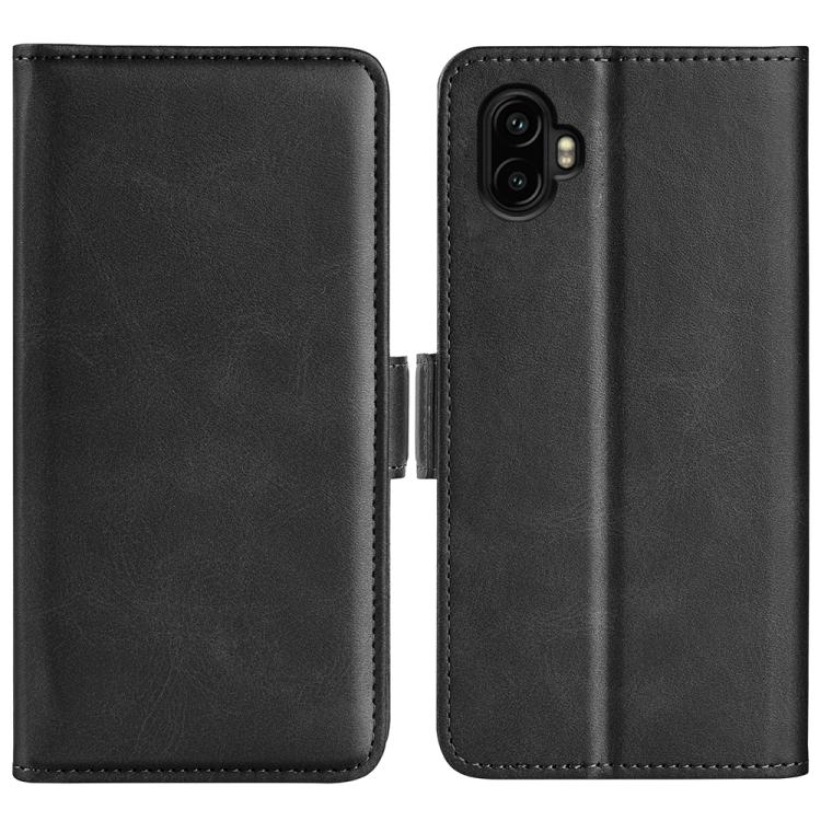 Dual-side Magnetic Buckle Horizontal Flip Leather Phone Case
