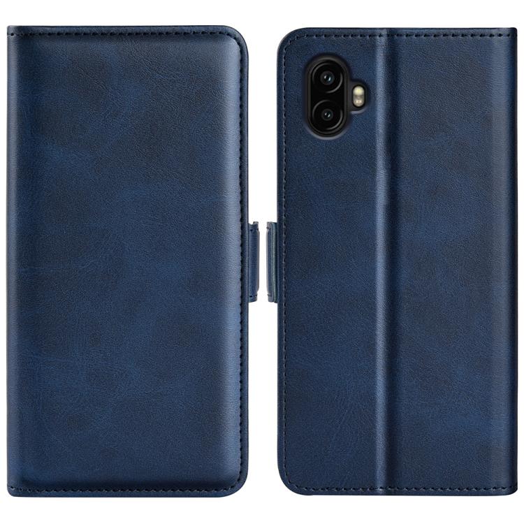 Dual-side Magnetic Buckle Horizontal Flip Leather Phone Case