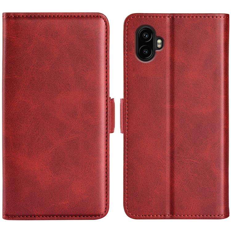 Dual-side Magnetic Buckle Horizontal Flip Leather Phone Case