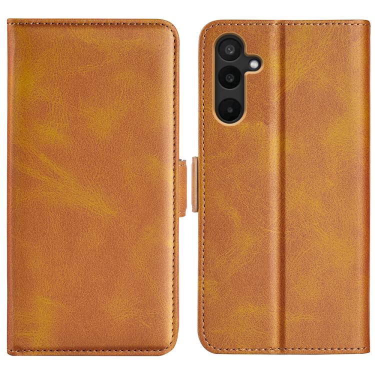 Dual-side Magnetic Buckle Horizontal Flip Leather Phone Case