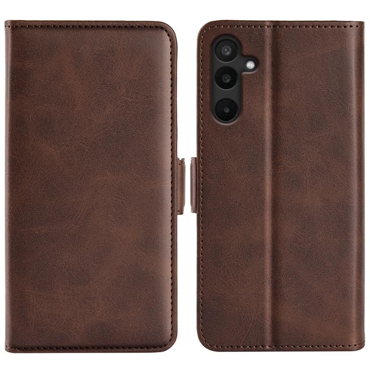 Dual-side Magnetic Buckle Horizontal Flip Leather Phone Case