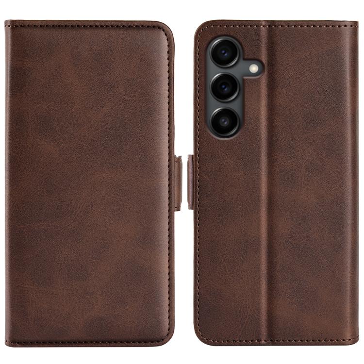 Dual-side Magnetic Buckle Horizontal Flip Leather Phone Case